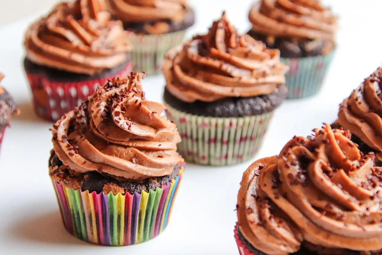 Chocolate cupcakes with frosting