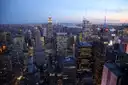 The Empire State Building in the blue hour
