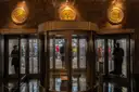 The Art Deco lobby doors of the Empire State Building