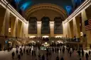 Travellers crossing Grand Central's main concourse