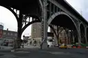 The steel viaduct over a Harlem street