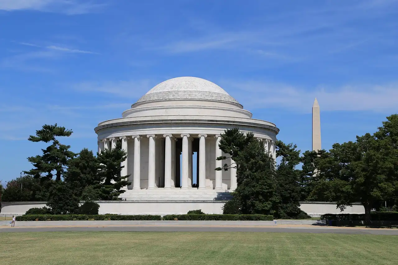 The Jefferson Memorial in Washington DC