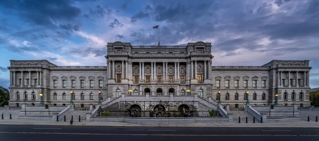 The Library of Congress in Washington DC