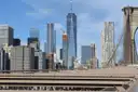 Lower Manhattan seen from the Brooklyn Bridge
