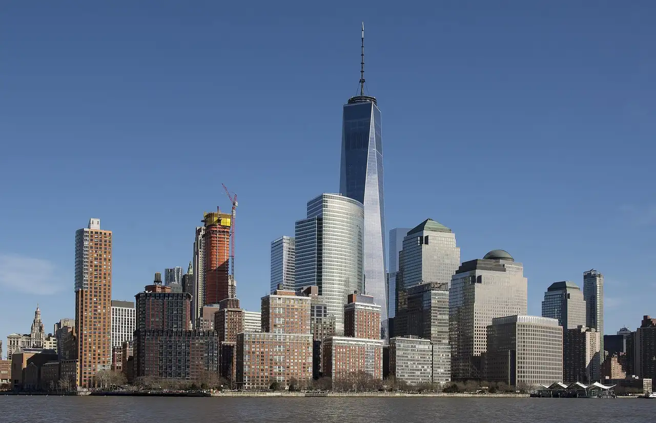 The Lower Manhattan skyline by day