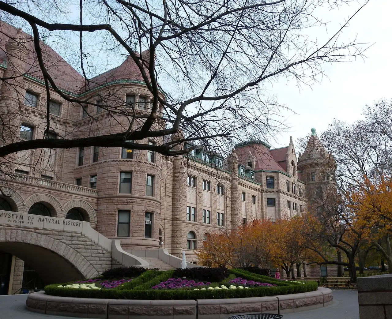 The American Museum of Natural History's red-stone facade on West 77th Street