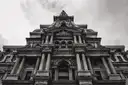 Philadelphia City Hall, in black and white