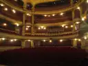 A theatre auditorium with tiers of balconies