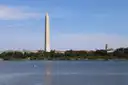The Washington Monument across the water