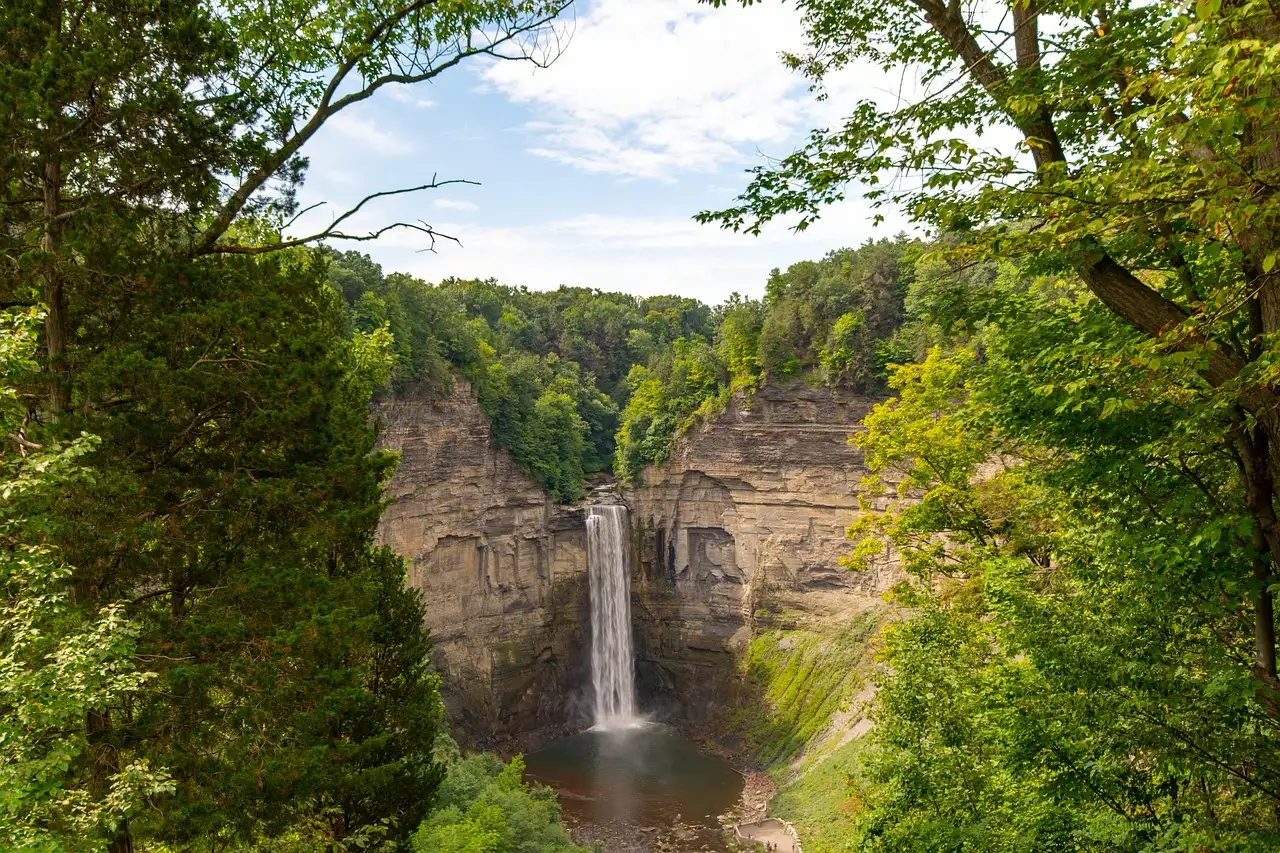 A waterfall in Watkins Glen, Finger Lakes