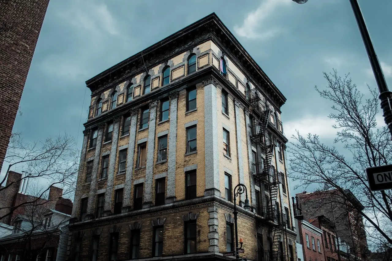 A corner apartment building in the West Village