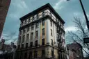 A corner apartment building in the West Village
