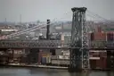 The Williamsburg Bridge over the East River